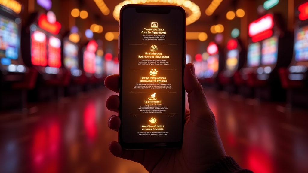 Suite d’étapes d’activation du bonus sur fond de casino sombre