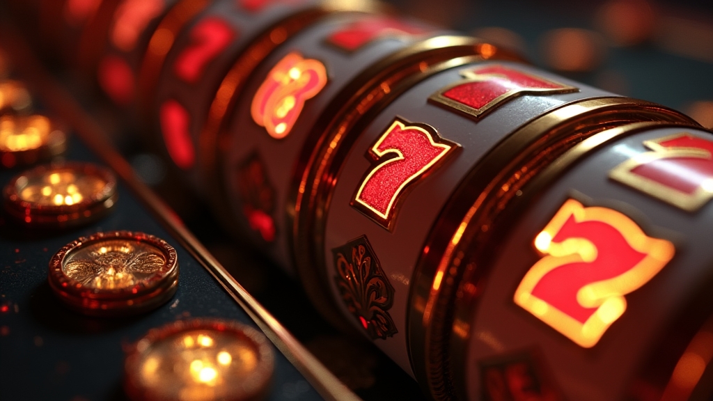 Rouleaux du slot avec symboles spéciaux et interface de jeu claire